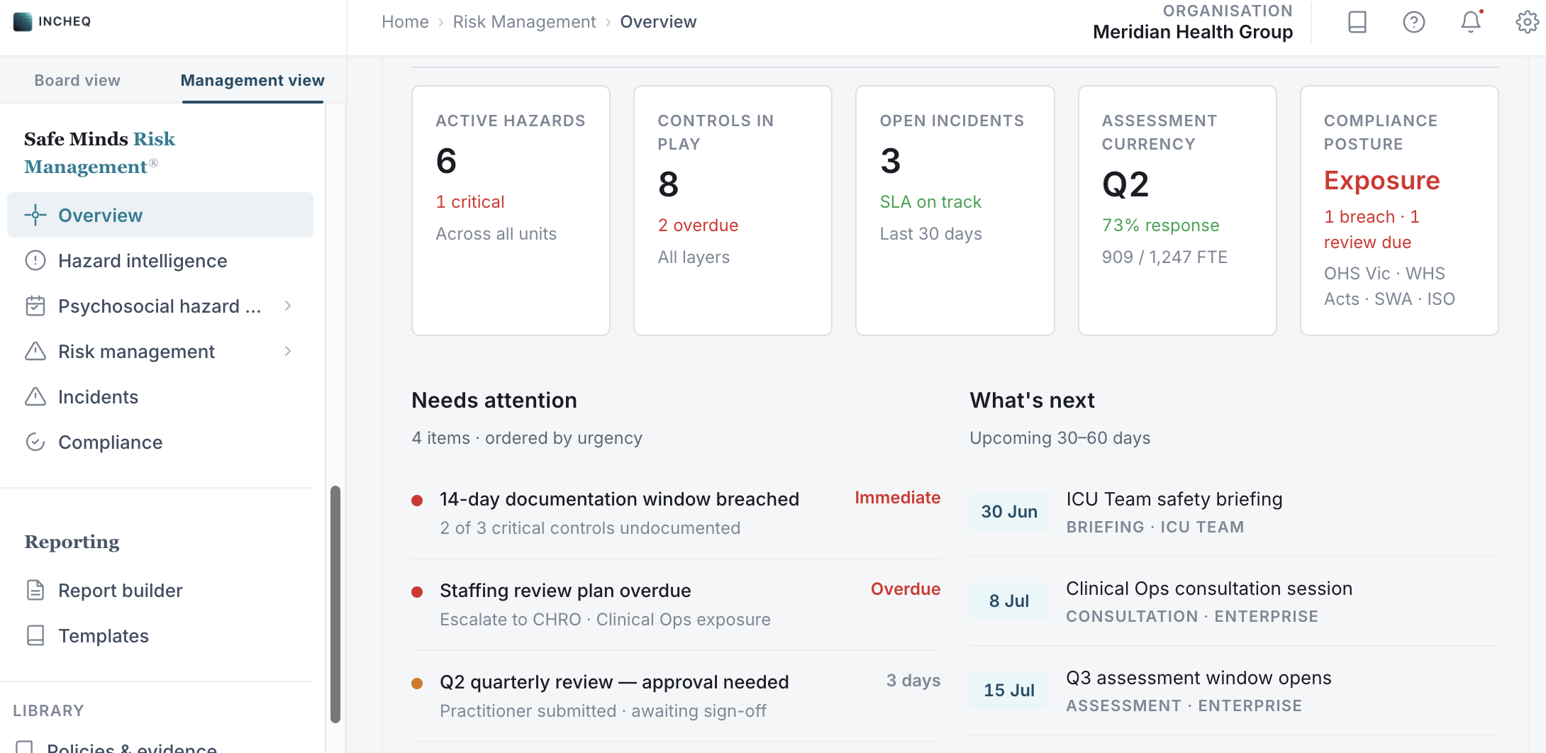 Safe Minds Risk Management overview